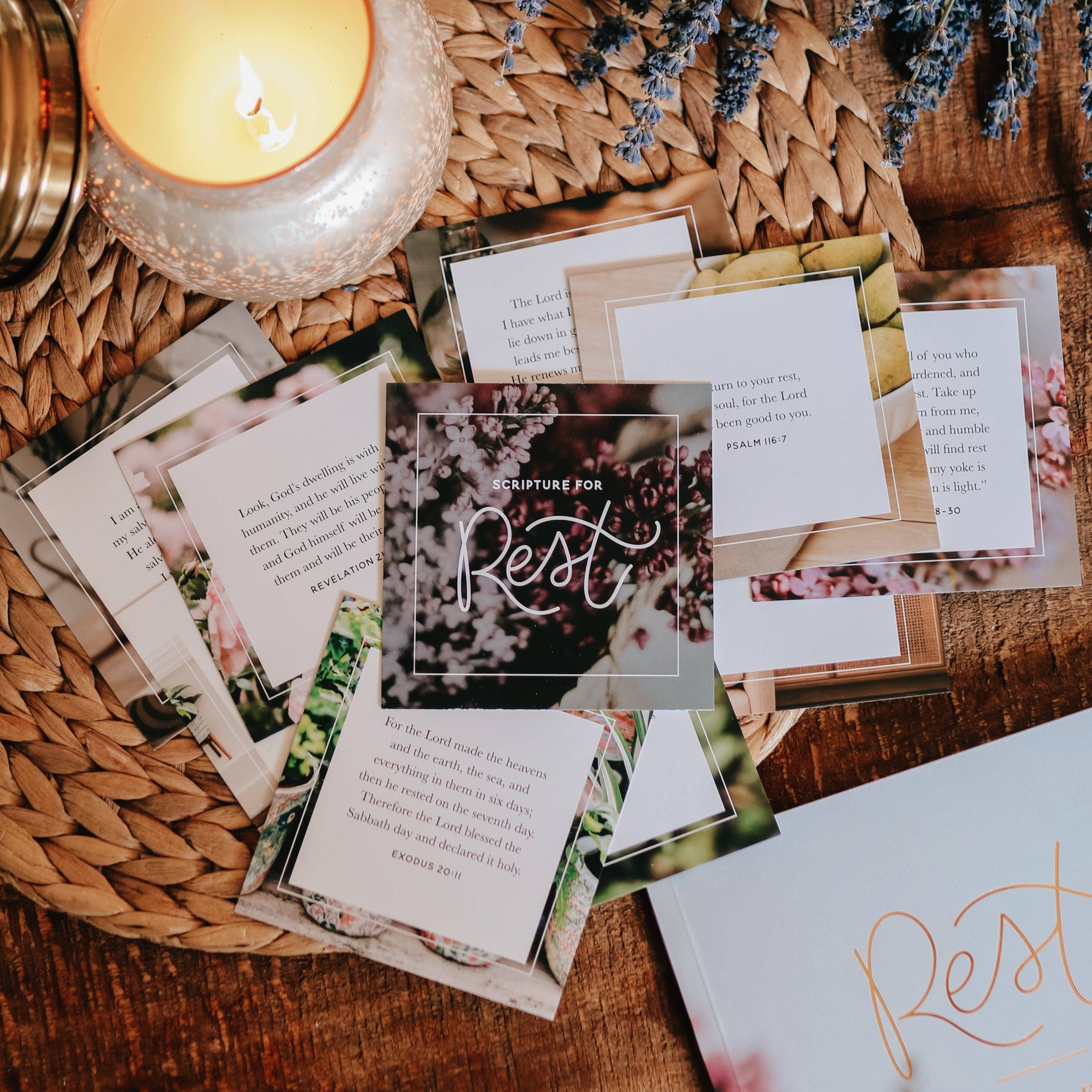 Scripture for Rest Verse Card Set