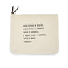 Canvas Zip Bag