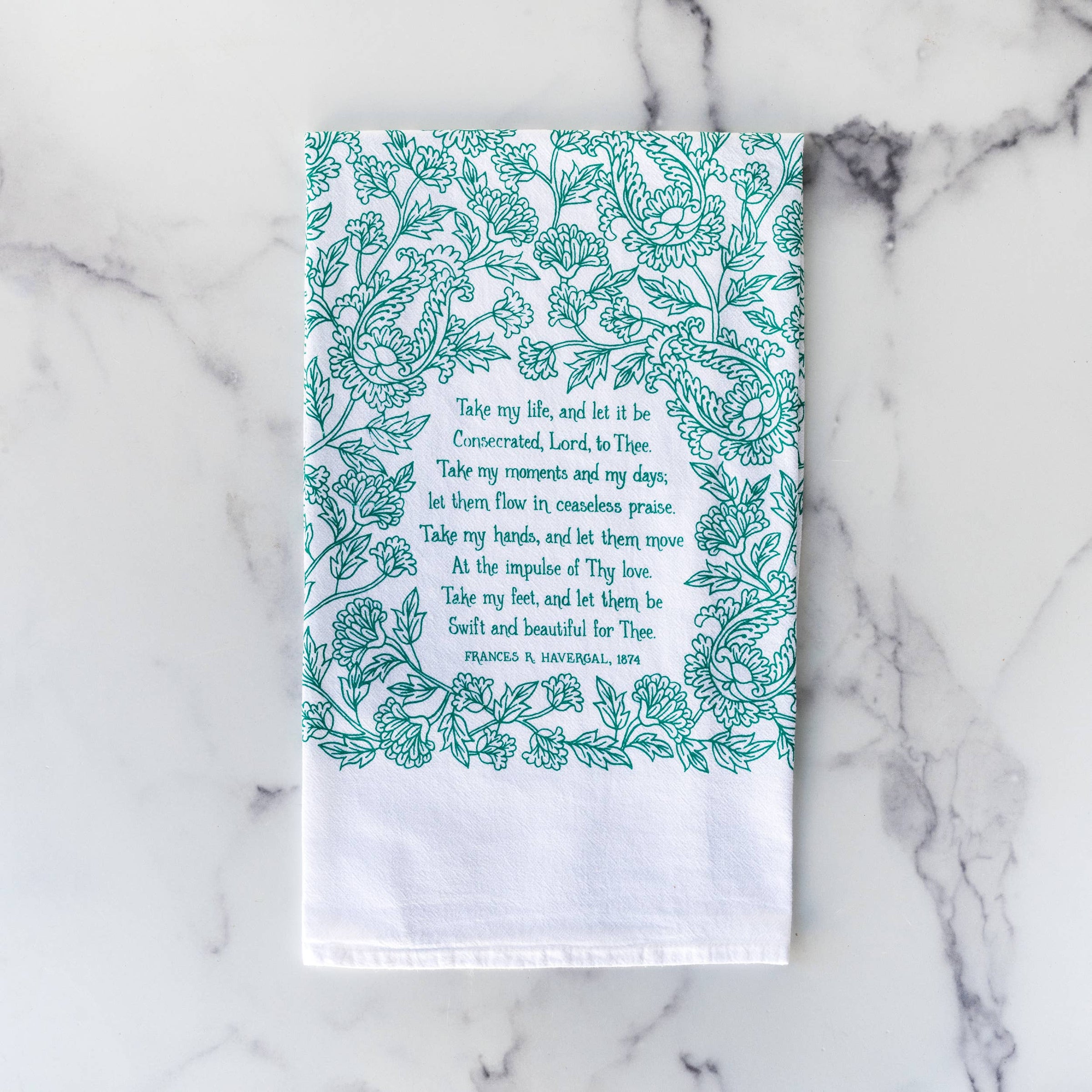 Take My Life and Let It Be Hymn Tea Towel