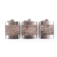 Leather Quote Flask