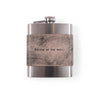 Leather Quote Flask