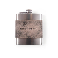 Leather Quote Flask