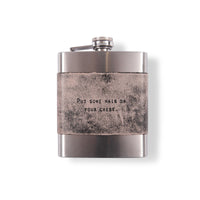 Leather Quote Flask