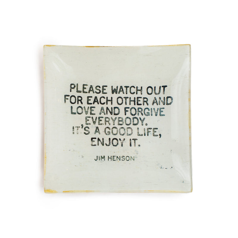 Square Decoupage Plate