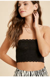Knit Scalloped Bandeau