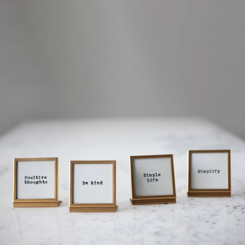 Small Metal Sentiments Frame
