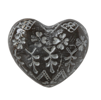 Embossed Stoneware Heart