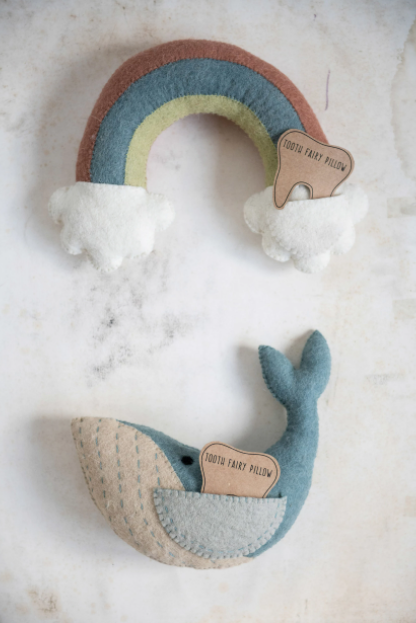 Wool Tooth Fairy Pillows