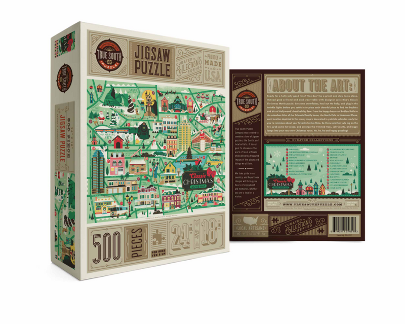 Classic Christmas Movies Map Puzzle