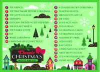 Classic Christmas Movies Map Puzzle