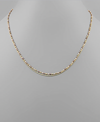 Small Beads & Thin Chain Necklace