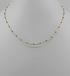 Small Beads & Thin Chain Necklace