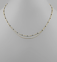 Small Beads & Thin Chain Necklace
