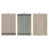 Woven Cotton Tea Towel with Stripes