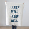 Cotton Knit Baby Blanket "Sleep Well"