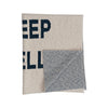 Cotton Knit Baby Blanket "Sleep Well"