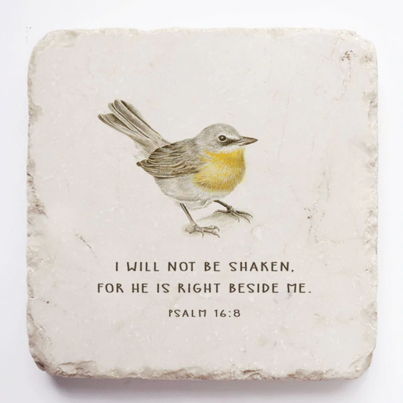 Bird Printed Scripture Stone