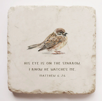 Bird Printed Scripture Stone