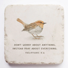 Bird Printed Scripture Stone