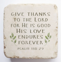 Small Block Scripture Stone