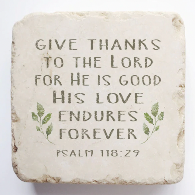 Small Block Scripture Stone