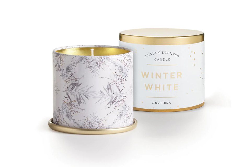 Winter White Demi Vanity Tin Candle