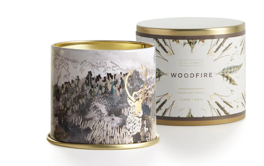 Woodfire Large Vanity Tin Candle
