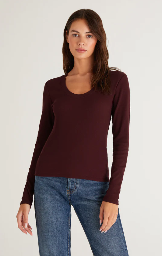 Sirena Rib Long Sleeve Tee