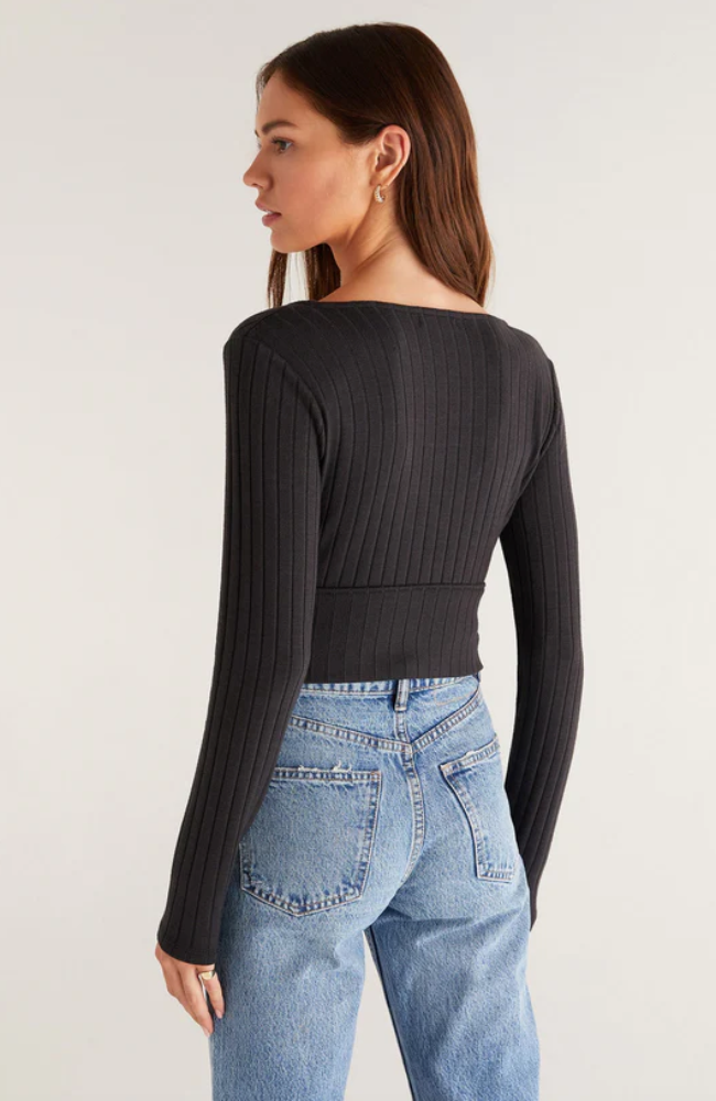 Bella Rib Long Sleeve Top