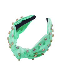 Multi Color Jewel Knotted Headband
