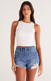 Hannah Cropped Ribbed Tank