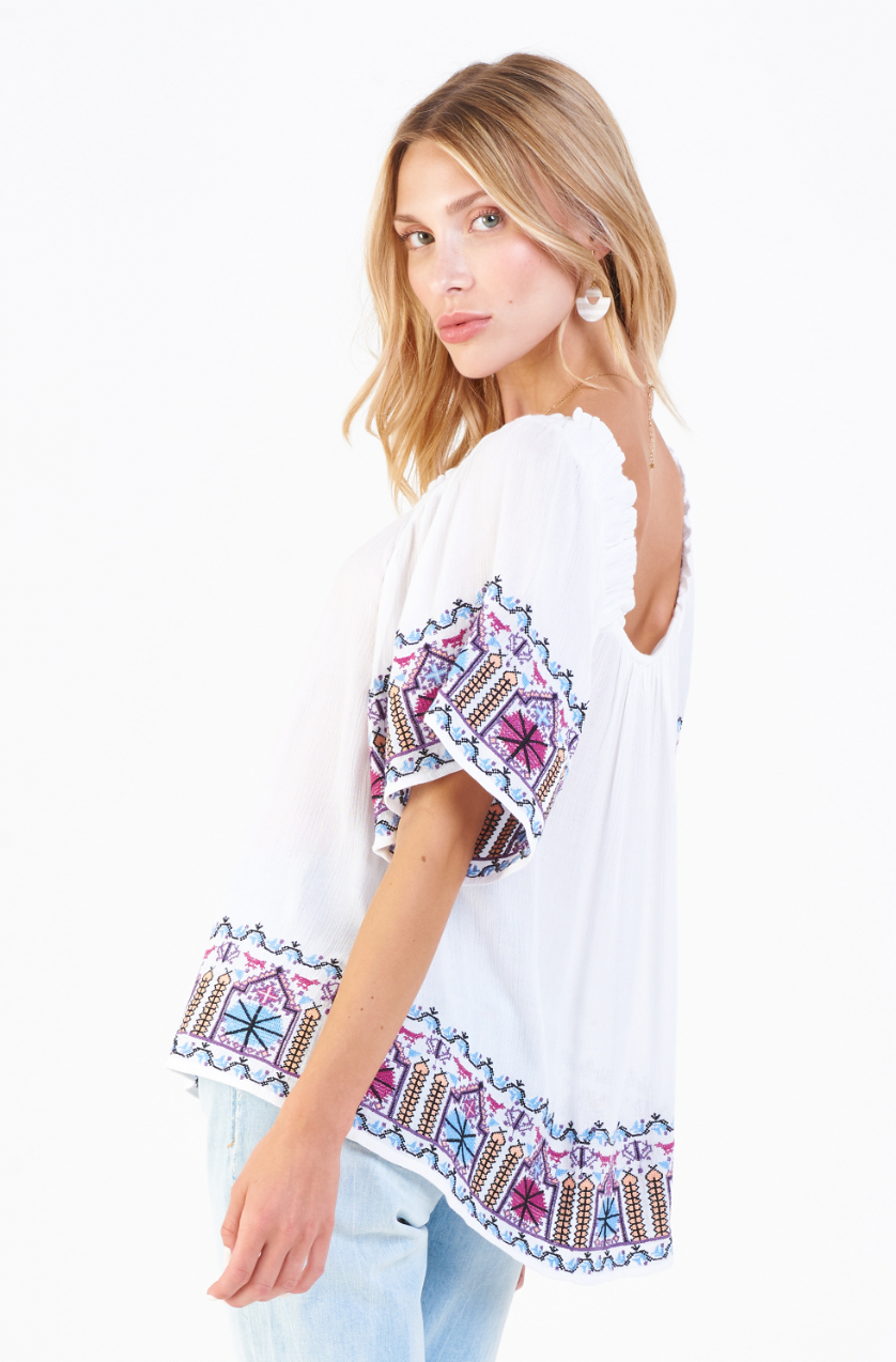 Galia in White Boho
