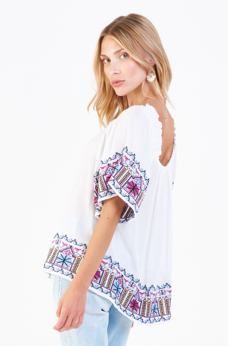 Galia in White Boho