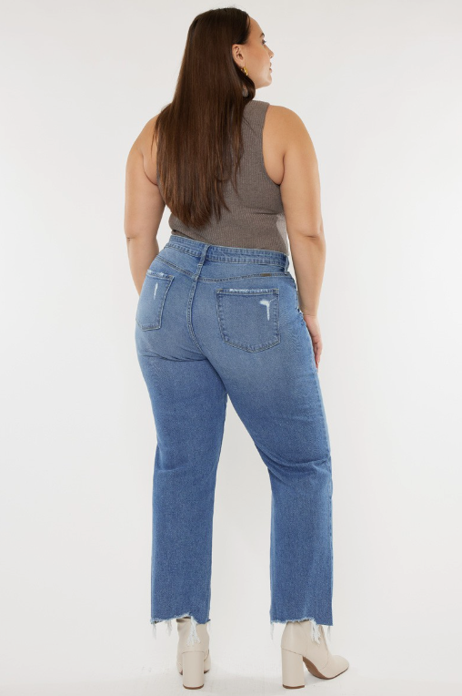 Elana Curvy Straight Leg Jeans