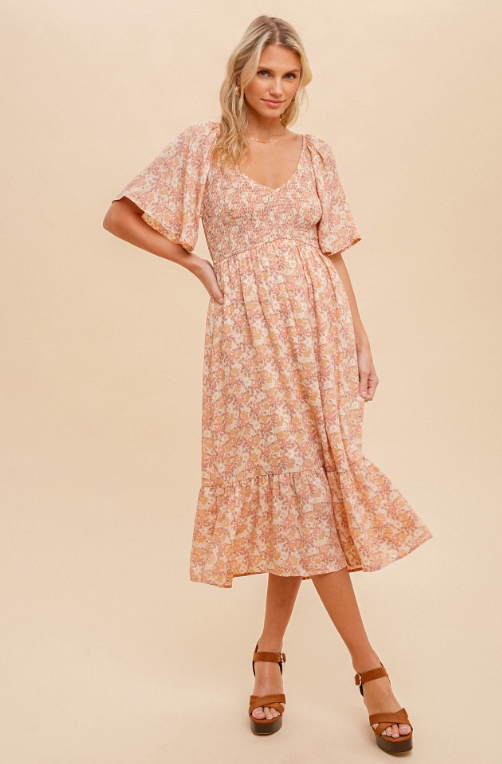 Erin Floral Midi Dress