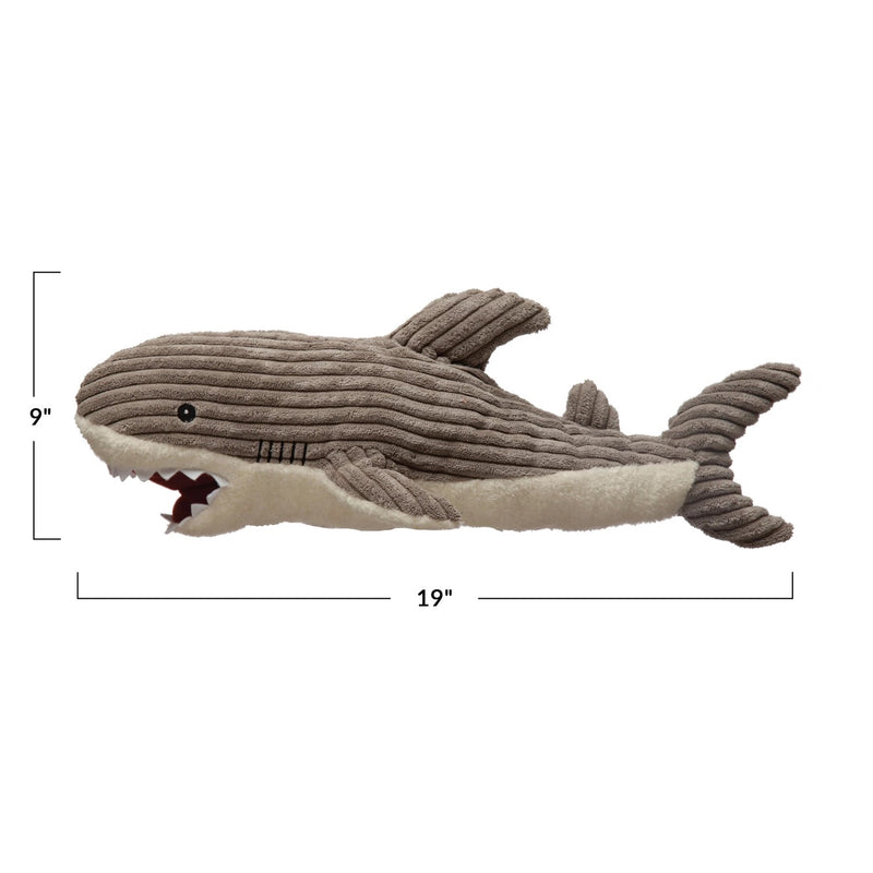 Corduroy Shark Plush