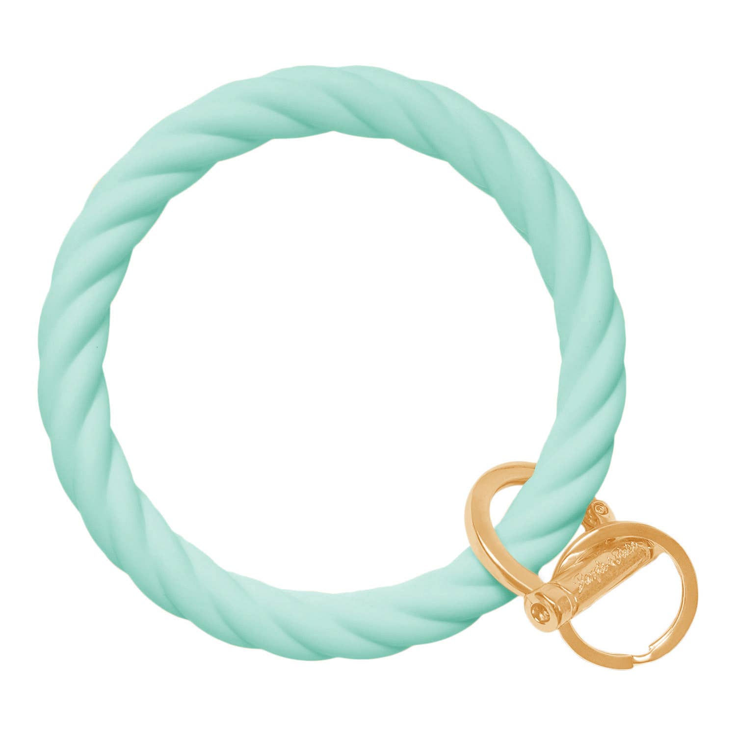 Twist Bracelet Key Ring - Mint
