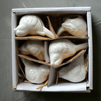 Boxed Set of 6 Ceramic Birds