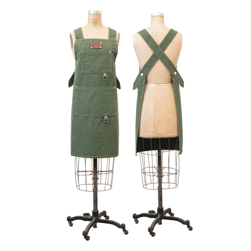 Canvas Cross Back Utility Apron