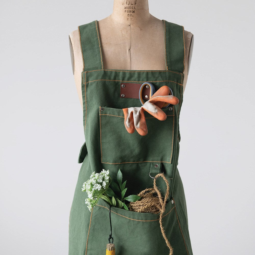 Canvas Cross Back Utility Apron