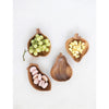 Hand-Carved Acacia Wood Fruit & Vegetable Shaped Bowl