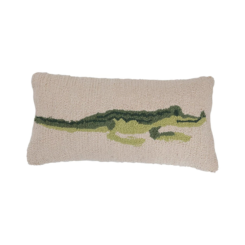 Hooked Alligator Pillow