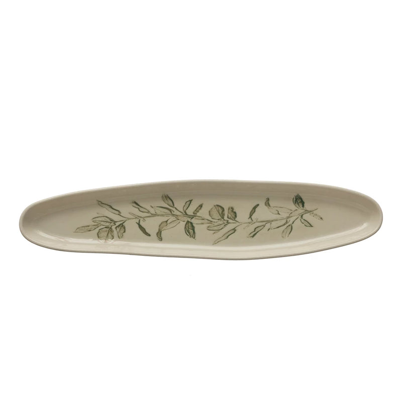Stoneware Oval Plate