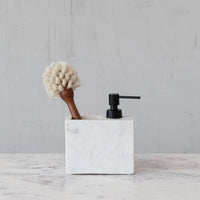 Marble Soap and Brush Holder