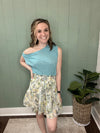 Aqua Off Shoulder Top