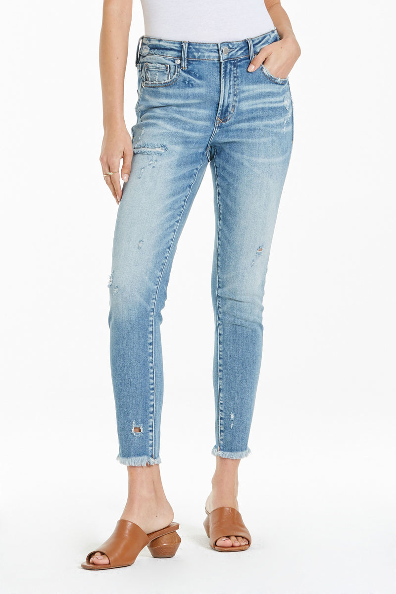 Gisele High Rise Ankle Skinny Jeans Waterfront