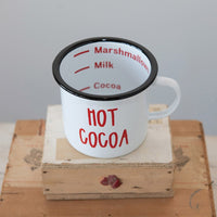 Enamel "Hot Cocoa" Mug